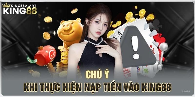 Một số lưu ý quan trọng khi nạp tiền nhà cái King88