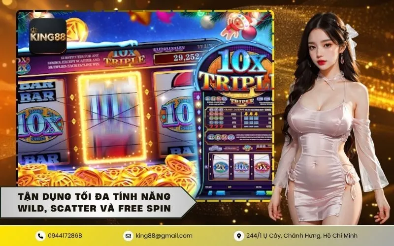 Tận Dụng Tối Đa Tính Năng Wild, Scatter Và Free Spin