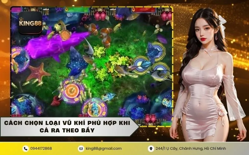 Cách chọn loại vũ khí phù hợp khi cá ra theo bầy